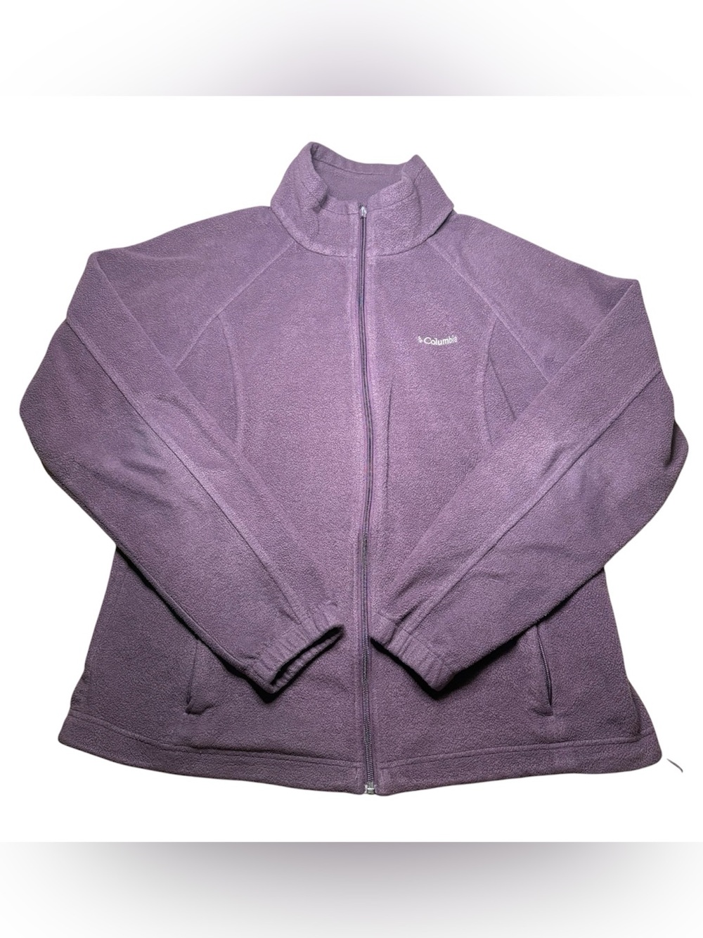 Columbia Purple Full-Zip Women's XL Fleece Jacket